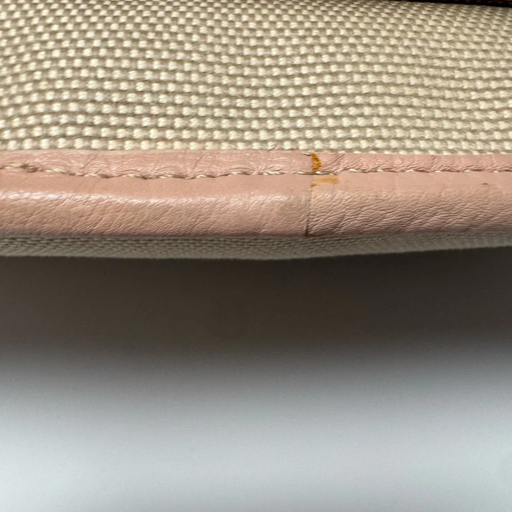 SOLD Fendi Zucca Pink & Khaki Crossbody Bag with Monogram Strap Luxury Bag - Picture 16 of 16